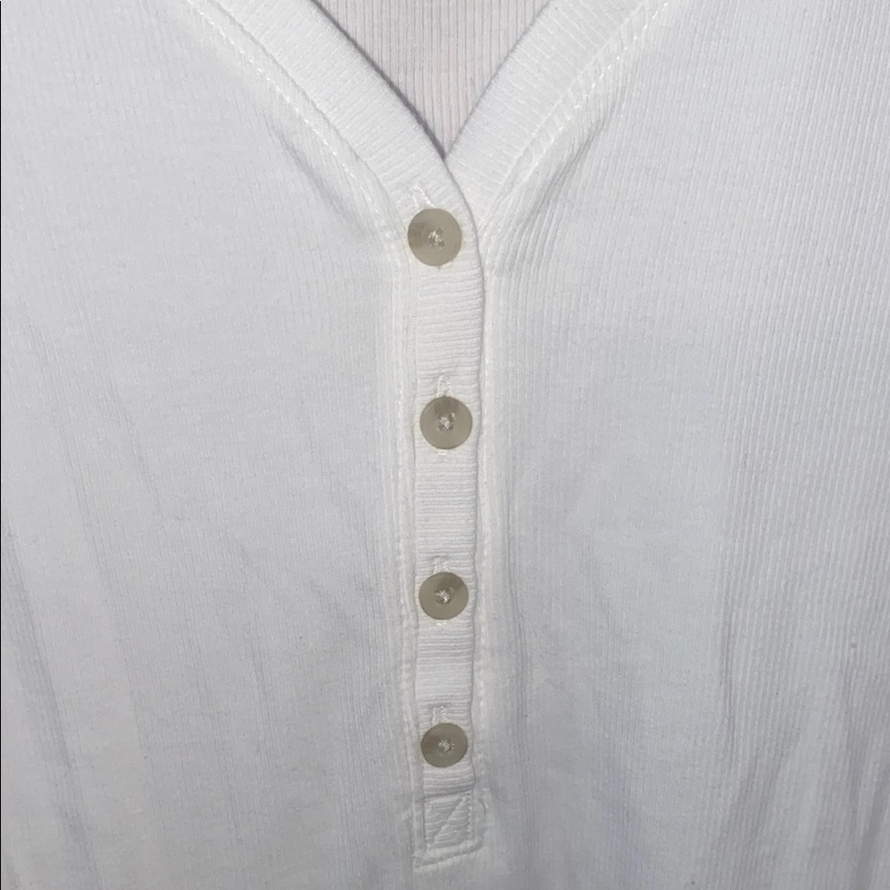 Sonoma White Long Sleeve Buttoned Blouse - Picture 3 of 3